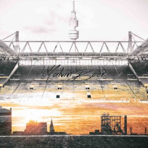 Moderne Fotokunst Dortmund Stadion 02 von Malvin Boer