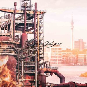 Moderne Fotokunst Dortmund Industrie 04 von Malvin Boer
